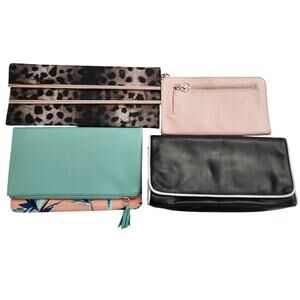 BUNDLE 4 Clutch Wristlet Purses Adrienne Vittadini Rachel Pally & More